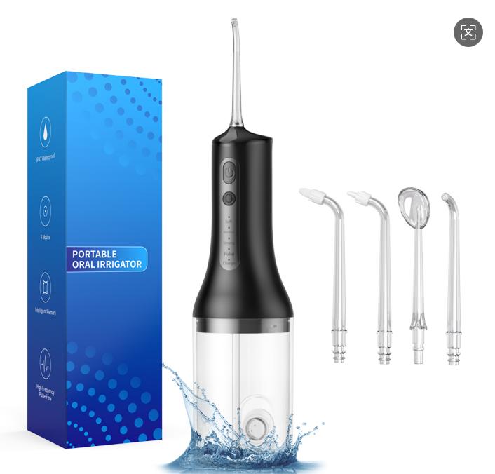 WaterPulse Water Flosser Portable Oral Irrigator USB Rechargeable 4 Mode 300ml Teeth Cleaner Toothbrush Oral Hygiene Clean Smart