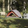 1 Person Camping Tent Gray and Orange Waterproof