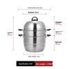 Lilang 3-Layer Stainless Steel Steamer Pot