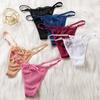 Damen Spitze Tanga Unterwäsche Verstellbar Niedrig Atmungsaktiv Sexy String Höschen
