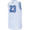 Jordan Sleeveless Breathable Skin-Friendly Tank Top White Blue Stripes Youth Kids Tops FV3168-101