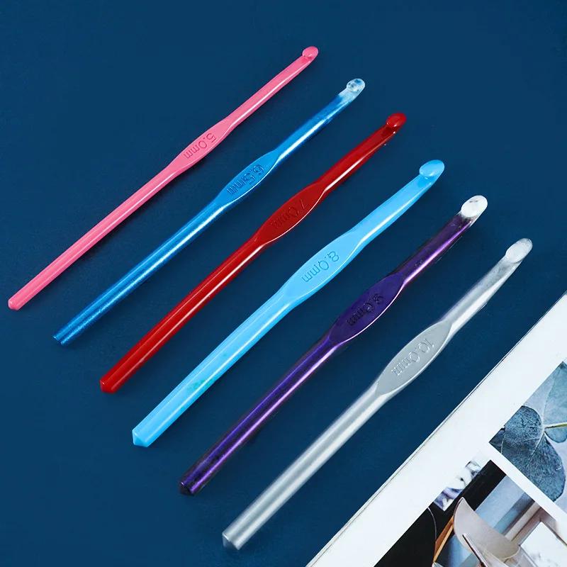 10 Stili Uncinetti Resina Epossidica Cristallo Stampo Fai da Te Lavorazione a Maglia Maglioni Sciarpe Strumento Colata Stampo in Silicone Artigianato Fai da Te Strumento di Realizzazione