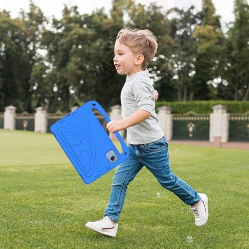 XunyLyee Kids Case for Lenovo Idea Tab 11 Inch (TB336ZU / TB336FU) 2025 Tablet, Eva Shockproof Handle Protective Cover for Children, Blue