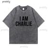 I Am Charlie TShirt Political Charlie Kirk Tshirt Women Faith Freedom Justice Tee Christian Prayer Top Washed Cotton Tees