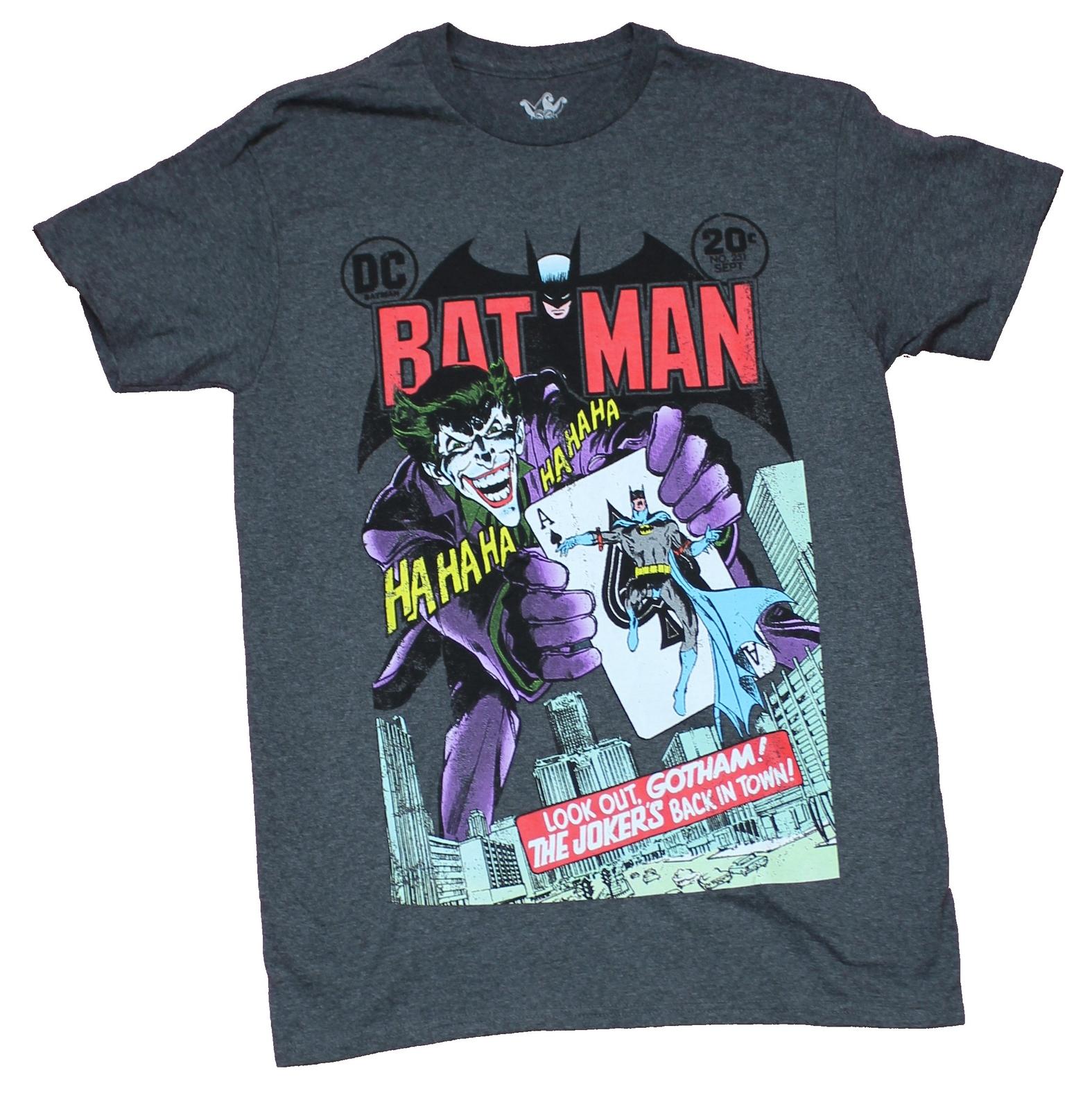 Batman Adult New T-shirt Issue 251 Classic Joker Cover HAHAHA XXXL