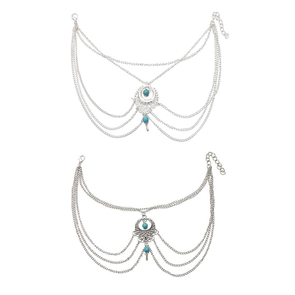 

Кулон Тонкая Цепочка Толстая Цепочка Бирюзовые Полые Ювелирные Изделия Браслет Ожерелье Серебряные Ноги