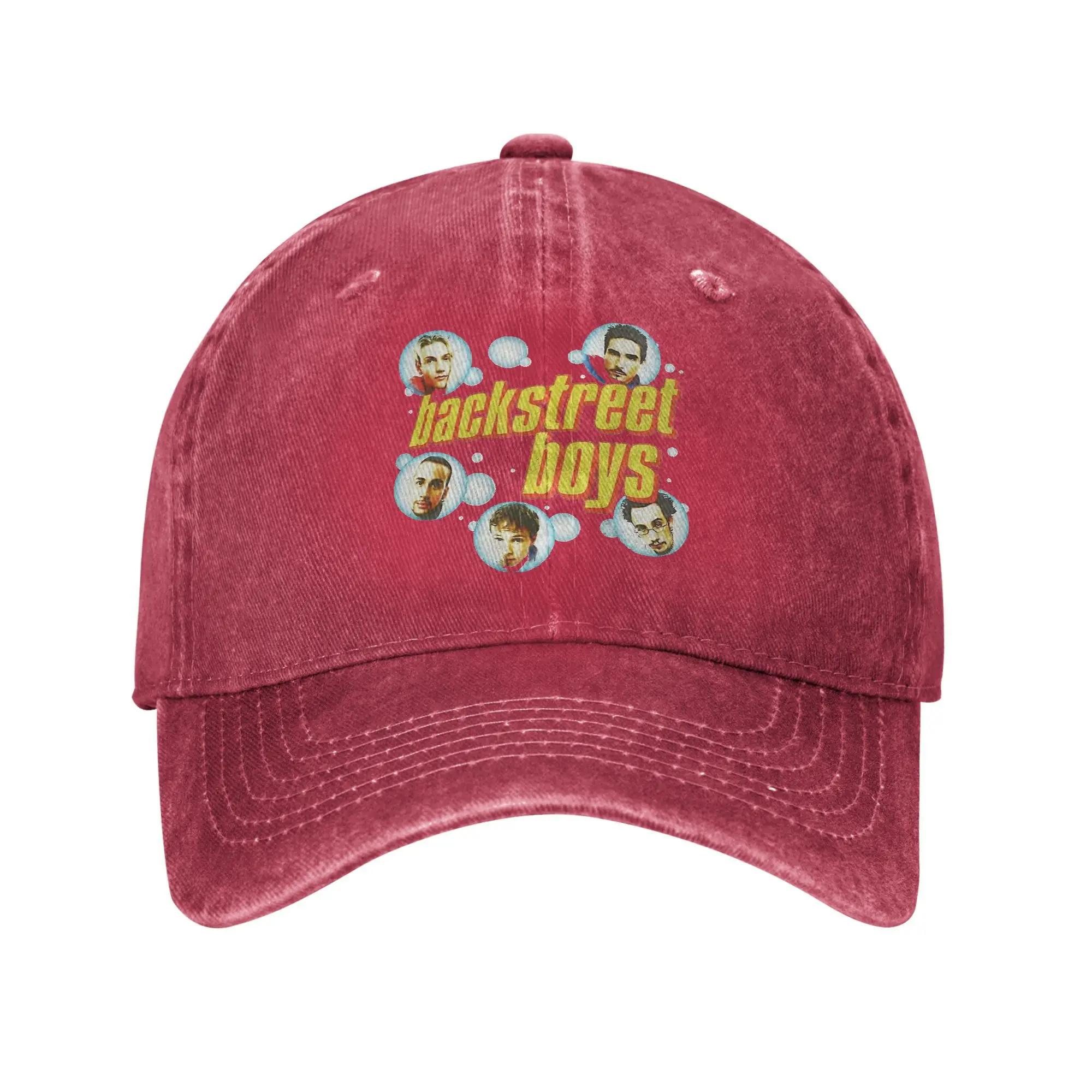 

BSB bubble Backstreet Boys Baseball Cap Sun Hiking Fishing SunProof Washed Hip Hop Hats Women Unisex Custom DIY Snapback Cap One Size