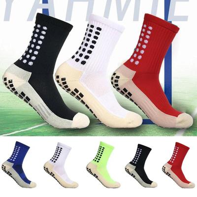 Anti-Rutsch-Fußballsocken für Herren und Damen, Sportsocken, atmungsaktiv, Silikonunterseite, Fußball, Outdoor-Sport, Laufen, Radfahren, Grip-Socken