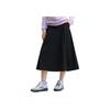 New FILA Casual Long Skirts Women's Jet Black F11W448302F-BK