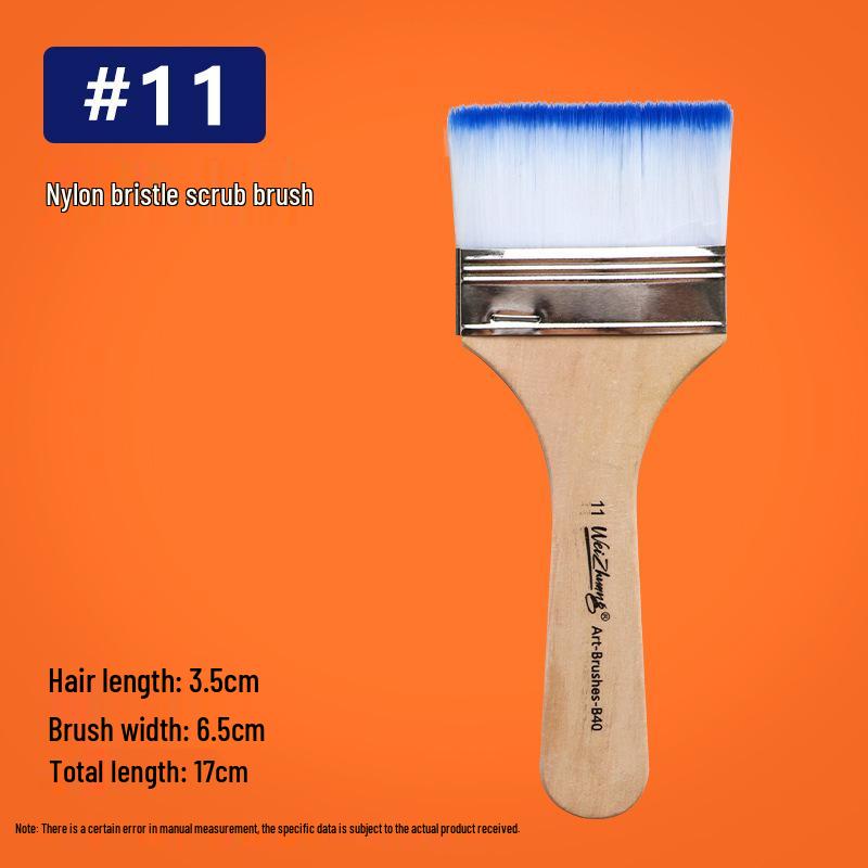 Multifunctional Nylon Brush: BBQ, Paint, Cleaning, 1-12 Plate Sizes
