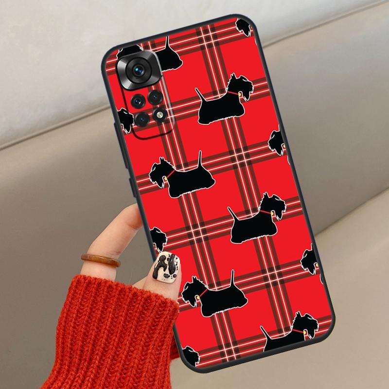 Cute Scottish Terrier Dog Phone Case For Xiaomi Redmi Note 8 9 10 11 12 Pro 11S 10S 9S 8T Redmi 10A 10C 9A 9C Cover
