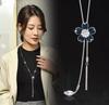 Luxury Non-Fading Korean Fashion Sweater Necklace: Autumn/Winter Women's Niche Design Pendant