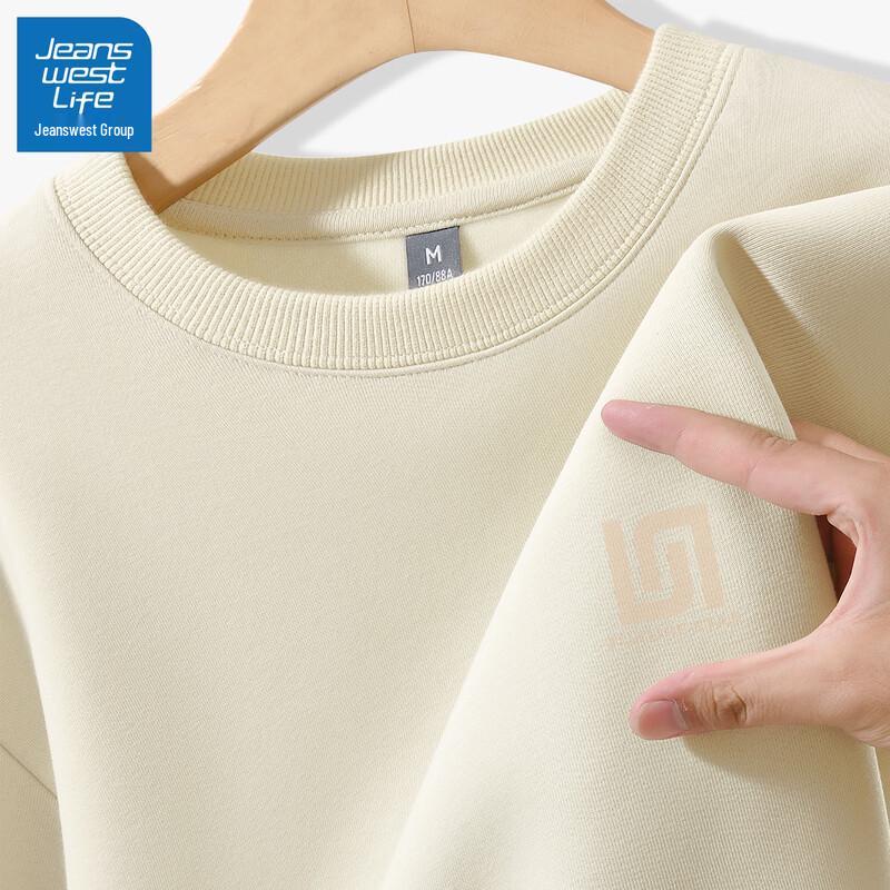 JEANSWEST LIFE Men s Heavyweight Loose-Fit Casual Sweatshirt 2XL