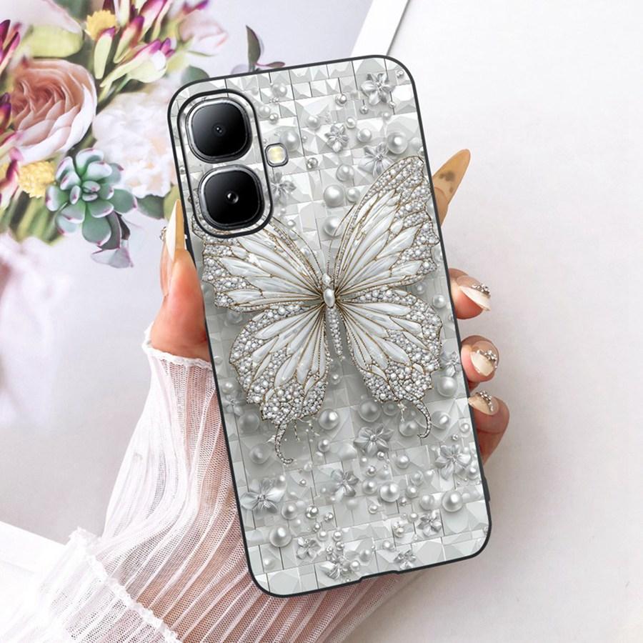 For Infinix Smart 20  Case X6840  X6840B  2026 Cover Stylish Butterfly Silicone TPU Soft Back Cover For Infinix Smart20 4G Capa