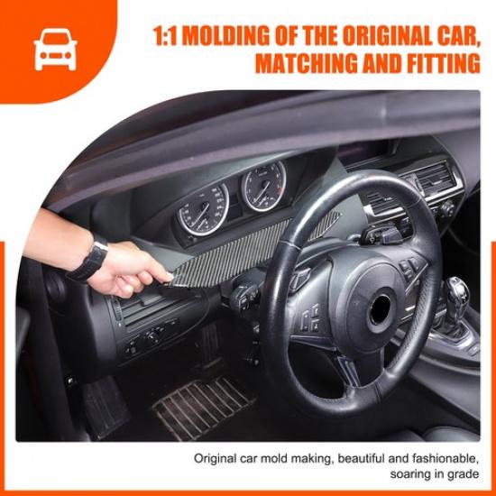 Soft Carbon Fiber Speed Meter Lower Trim Sticker For BMW 6 Series E63 E64 04-10