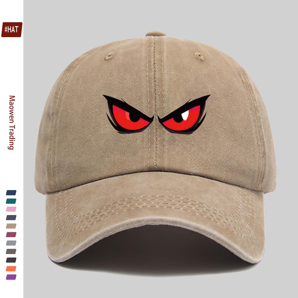 Pc Monster Eye Print Baseball Cap Red Eye Printed Trucker Sun Hat Comfortable Lightweight Papa Hat Dad Mom Beach Party Decor