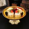 European Lotus Petal Tray Alloy Metal Handicraft Ornament Guest Restaurant Fruit Plate Snack Dried Fruit Storage Plate