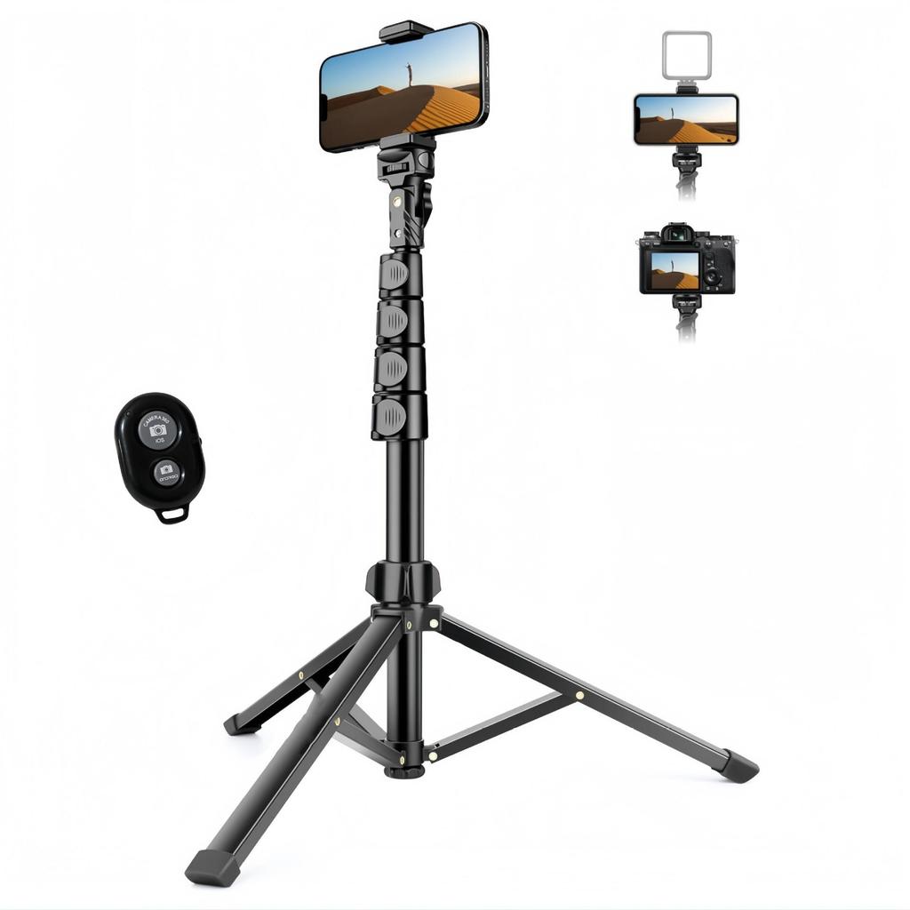 Multi-Functional Mobile Holder: Buckle Selfie Stick, Camera Mount & Tripod