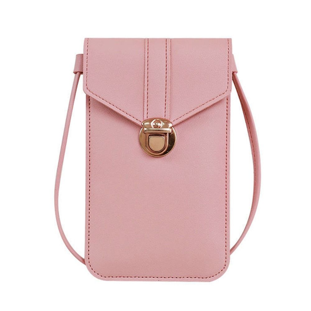 Touchscreen Handytasche Smartphone Geldbörse PU Leder Schultergurt Handtasche Mode Mobile Geldbörse