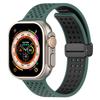 KALEBOL Magnetic Silicone Strap for Apple Watch Series 11 10 42mm/9 8 7 41mm/SE3 SE2 SE 6 5 4 40mm/3 2 1 38mm Dual Color Watch Band