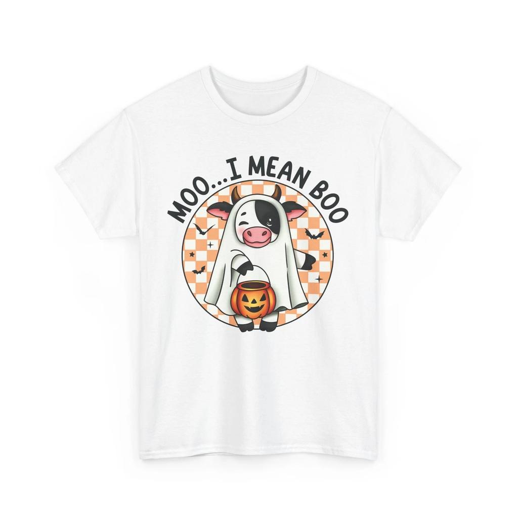 Scary Ghost Face T-Shirt | Spooky Halloween Tee | MooI Mean Boo Shirt