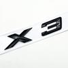 3D ABS Black Chrome Car Letters Rear Trunk Badge X3 Logo For BMW X3 F25 Sticker Emblem X3 E83 F25 G01 Lettering Accessories Ia2