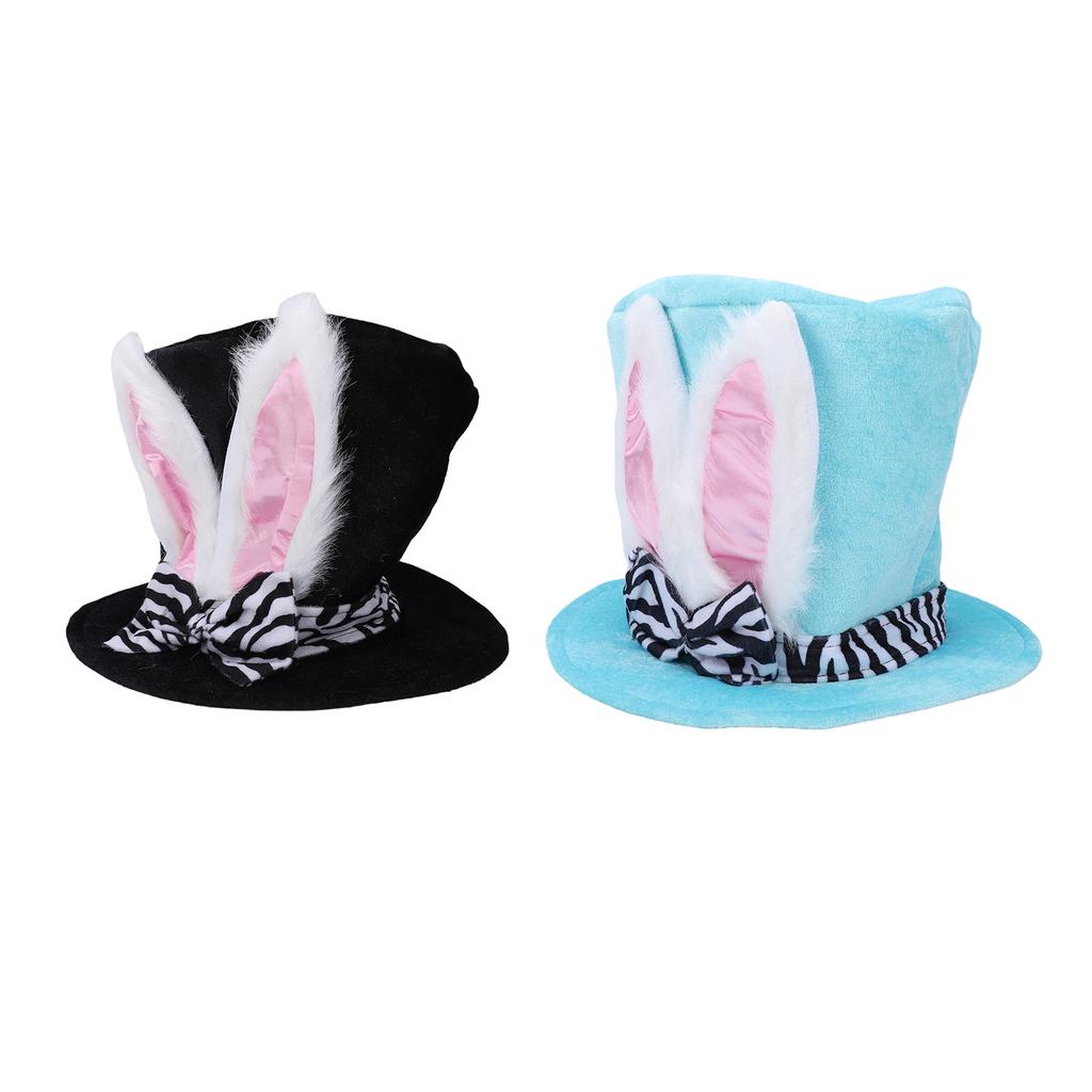 Bunny Ear Top Hat Costume Easter Hat Photography Prop for Tea Party Cosplay Bunny Themed Event
