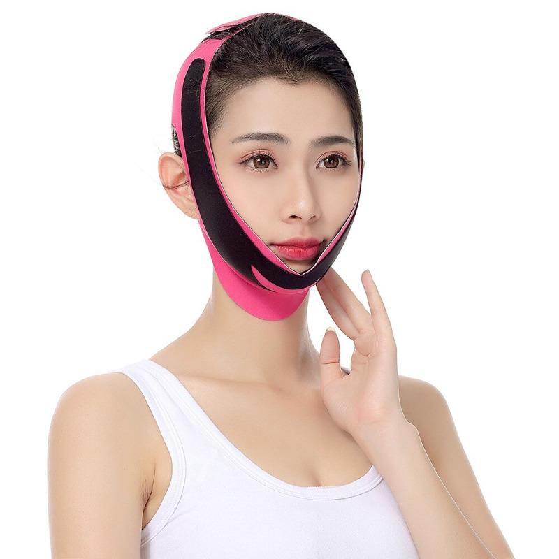 

Еластичний бандаж для схуднення обличчя V-лінія Face Shaper Жінки Chin Cheek Lift Up Belt Facial Massage Remen Догляд за шкірою обличчя Краса Інструменти