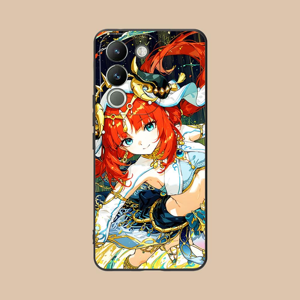 Game GI Nilou Matte TPU Mobile Phone Case for VIVO V60 V50 V40 V30 V29 V27 V25 V23 Pro Lite 5G Colorful Printing Cover