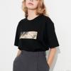 Uniqlo X Attack On Titan Collaboration FW23 Comic Avatar Banner Print Crew Neck Short Sleeve T-Shirt Unisex Tops Black 468530-09