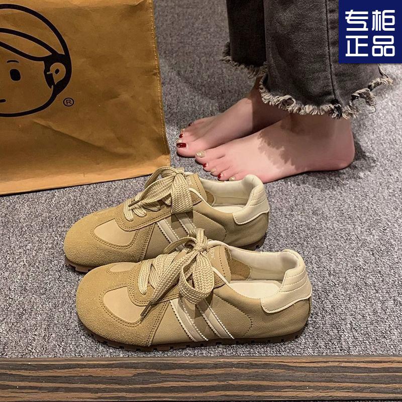 Round Head Dexun Retro Forrest Gump Shoes Spring New Flat-bottomed Versatile Casual Sports Board Shoes