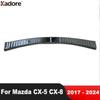 For Mazda CX5 CX-5 KF CX-8 2017-  2024 Steel Car Rear Trunk Bumper Cover Trim Tailgate Door Sill Plate Guard Accessories