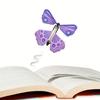 12 Piece Set of Magic Flying Butterfly Toys with Rubber Bands - Colorful Organ Bookmark, Suitable for Party Gifts, Pinata Fillers, Classroom Rewards