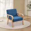 Accent Chair Side Chair Comfortable Reading Chair Wood Frame Lounge Chair for Balcony Bedroom Waiting Room Apartment Makeup Room