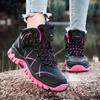 35-46 Couple Large Outdoor Mountaineering Shoes Casual Hiking Shoes with Velvet Warm High Top Cotton Shoes Snow Boots
