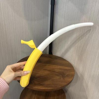Espada Telescópica de Banana Impressa em 3D, Descompressão Portátil, Simulação Criativa, Brinquedos de Frutas, Enfeites, Presentes, Artesanato