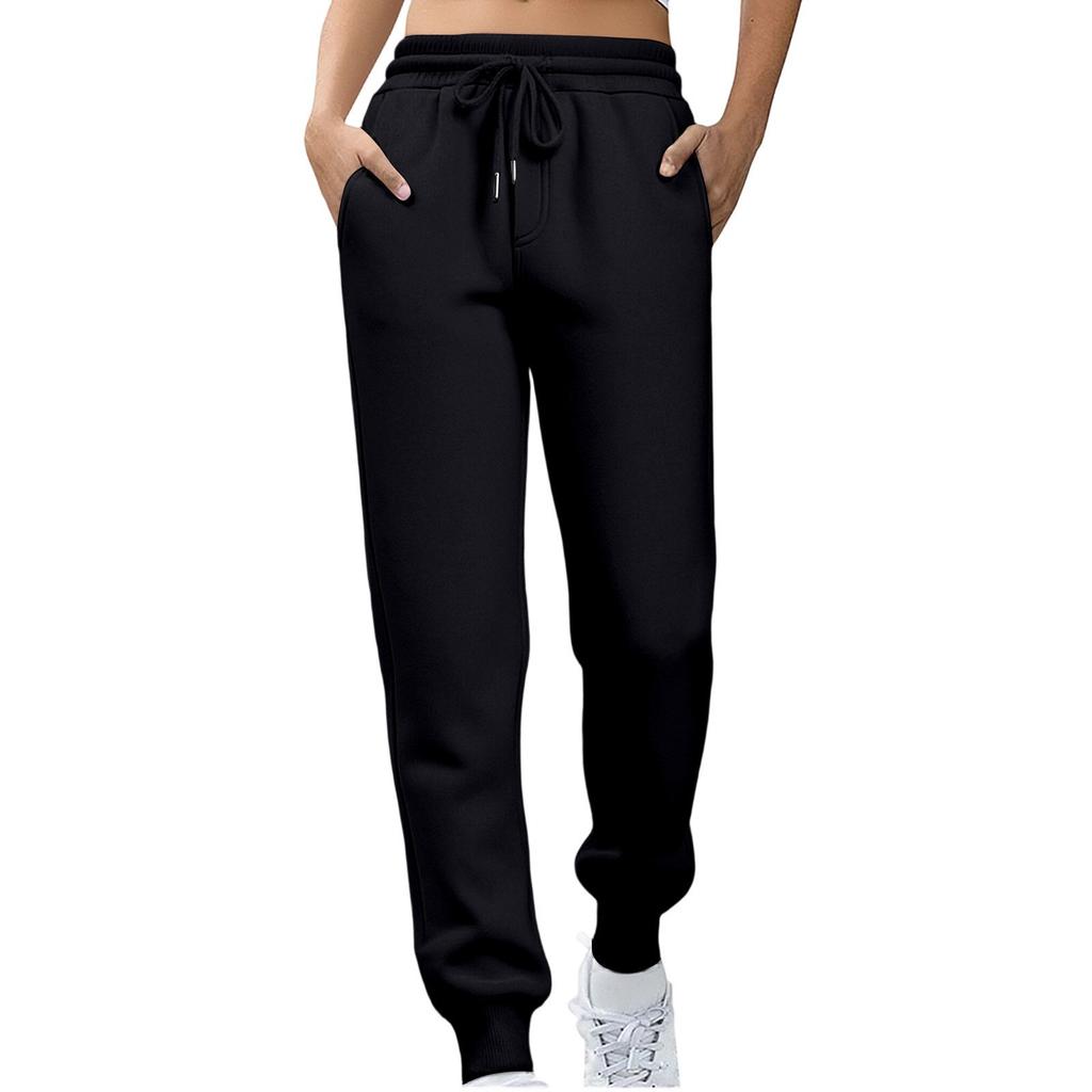 Women's Mid Rise Drawstring Joggers Slim Fit Sweatpants Casual Sports Pants