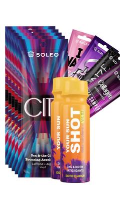 Soleo City 5x15ml Bronzer with Tanning Accelerator + Freebies