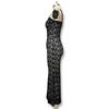 2023 Summer Women's Sexy Spaghetti Strap Lace Dress - Slim Fit, Transparent, Solid Color, Sleeveless