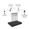 Model Painting Stand Base Holder and Bendable Alligator Clip Sticks Set Airbrush Hobby Tools Accessories for Crafting