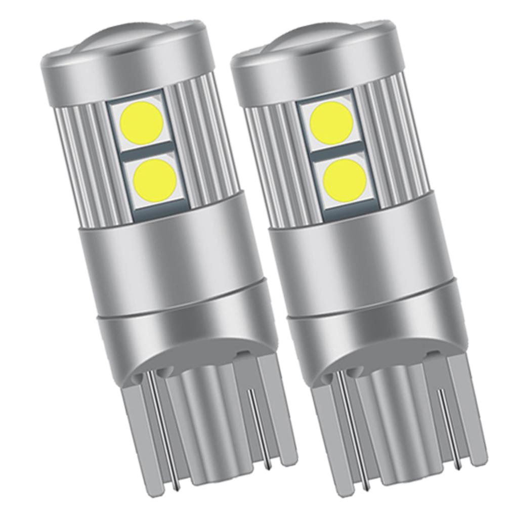 Two Super Bright T10 3030SMD Grille Position Clearance Lamps for Honda Step Wagon 6000K DC 12V 9-LED RK5/RK6, White, Non-Polar,