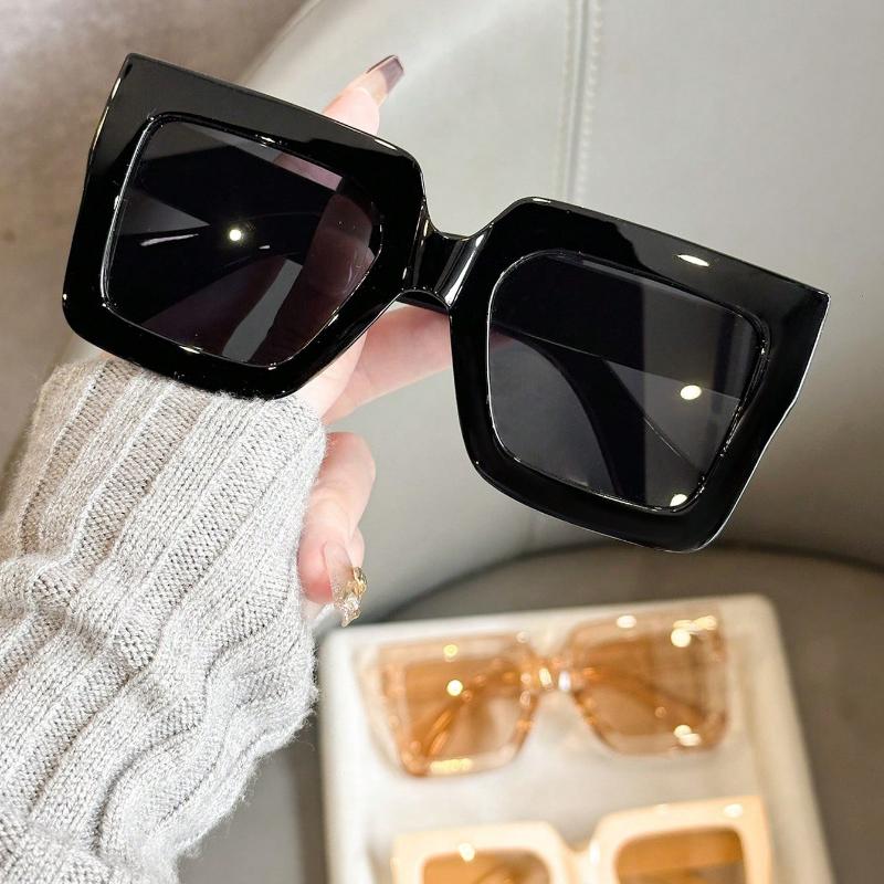 

Женские пластиковые градиентные леопардовые разноцветные квадратные оправы с линзами омбре, в стиле «подруга», идеальное стильное сочетание очков для деловой женщины в стиле кэжуал чёрный