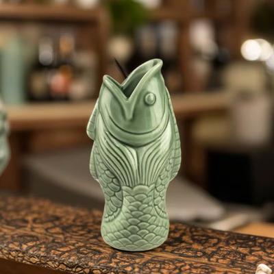 Skeleton Pirates of The Caribbean Tiki Mermaid Hawaiian Cocktail Cup Medium Temperature Ceramic Cup Totem Cup Bar Cup