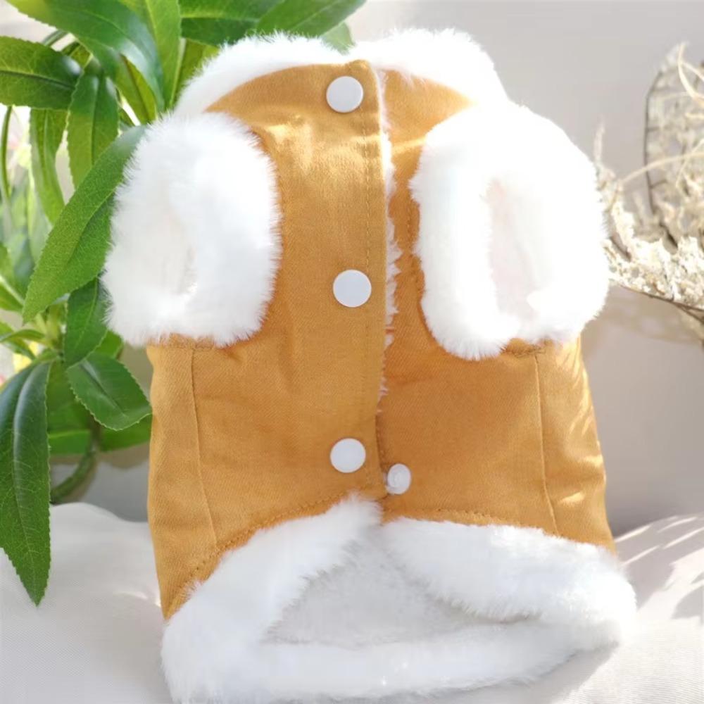 Fournitures pour animaux de compagnie Ours Doux Motif Vêtements pour Chien Confortable Élégant Manteau en Coton pour Animal de Compagnie Peut Tirer Chaud Gilets Chauds pour Animaux Schnauzer