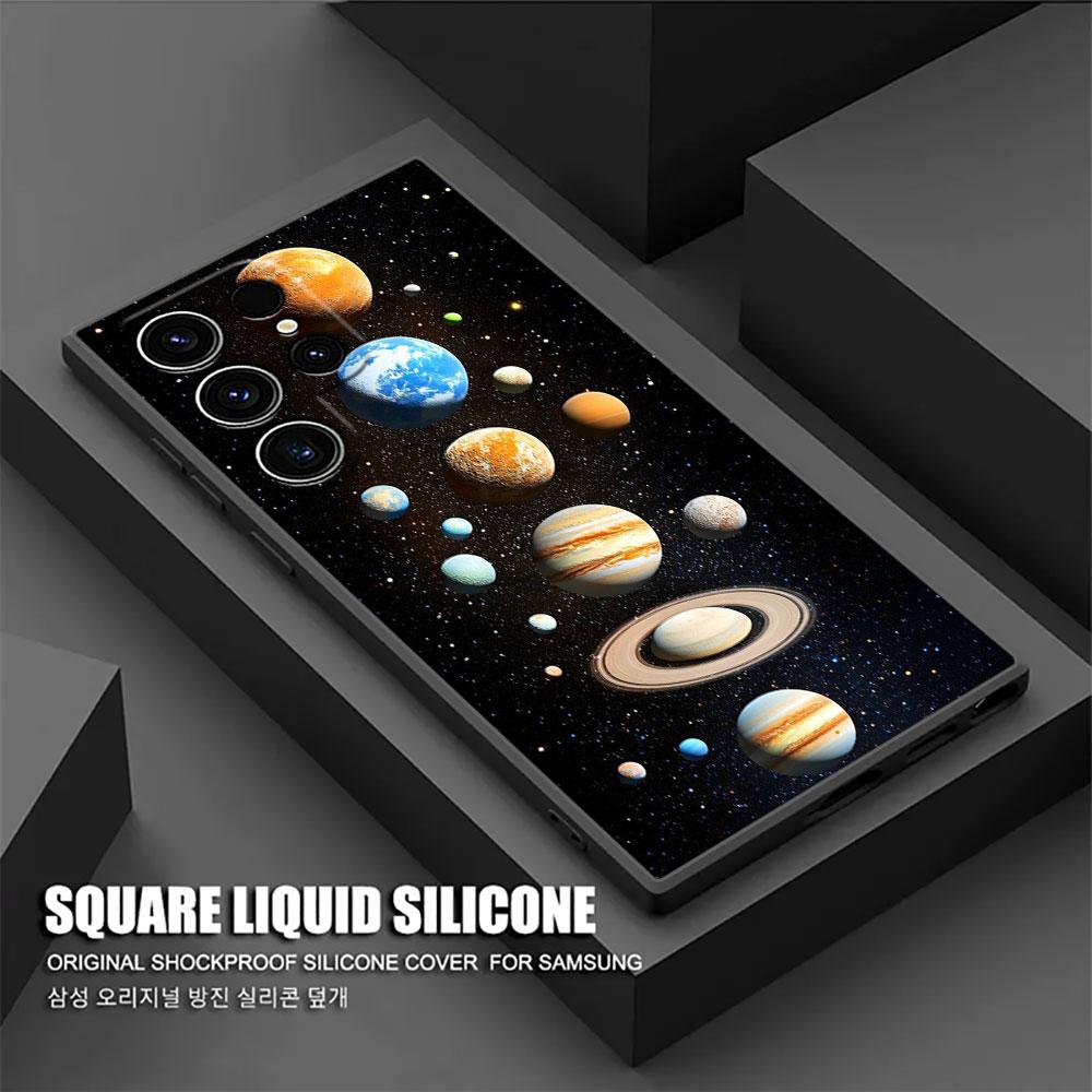 Himmel Weltraum Planet Mond Sterne Universum S26Ultra Hülle Für Samsung Galaxy S26 S25 S24 S23 S20 S21 FE S22 Ultra Plus Weiche Handyhülle