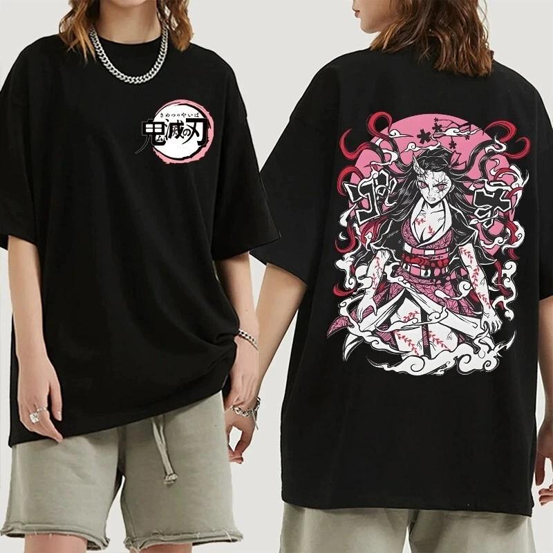 Demon Slayer Kamado Nezuko Anime Manga T-Shirt Tee Costumes Cotton Cotton 3XL