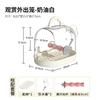 Parrot outboard Bird cage Household high-end portable Transparent ornamental Xuanfeng tiger skin special outgoing cage