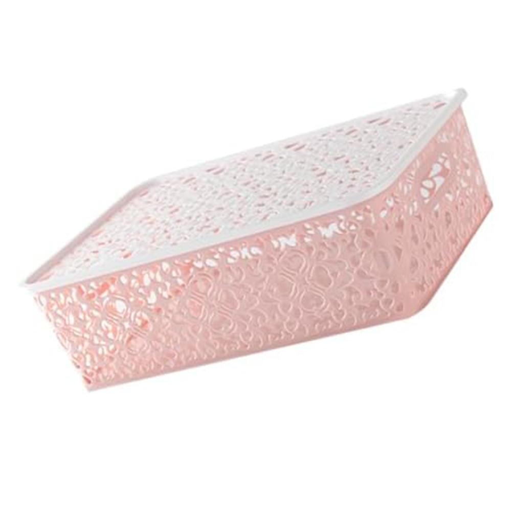 Airflow Design Hollow Plastic Box Stackable Storage Box розовый