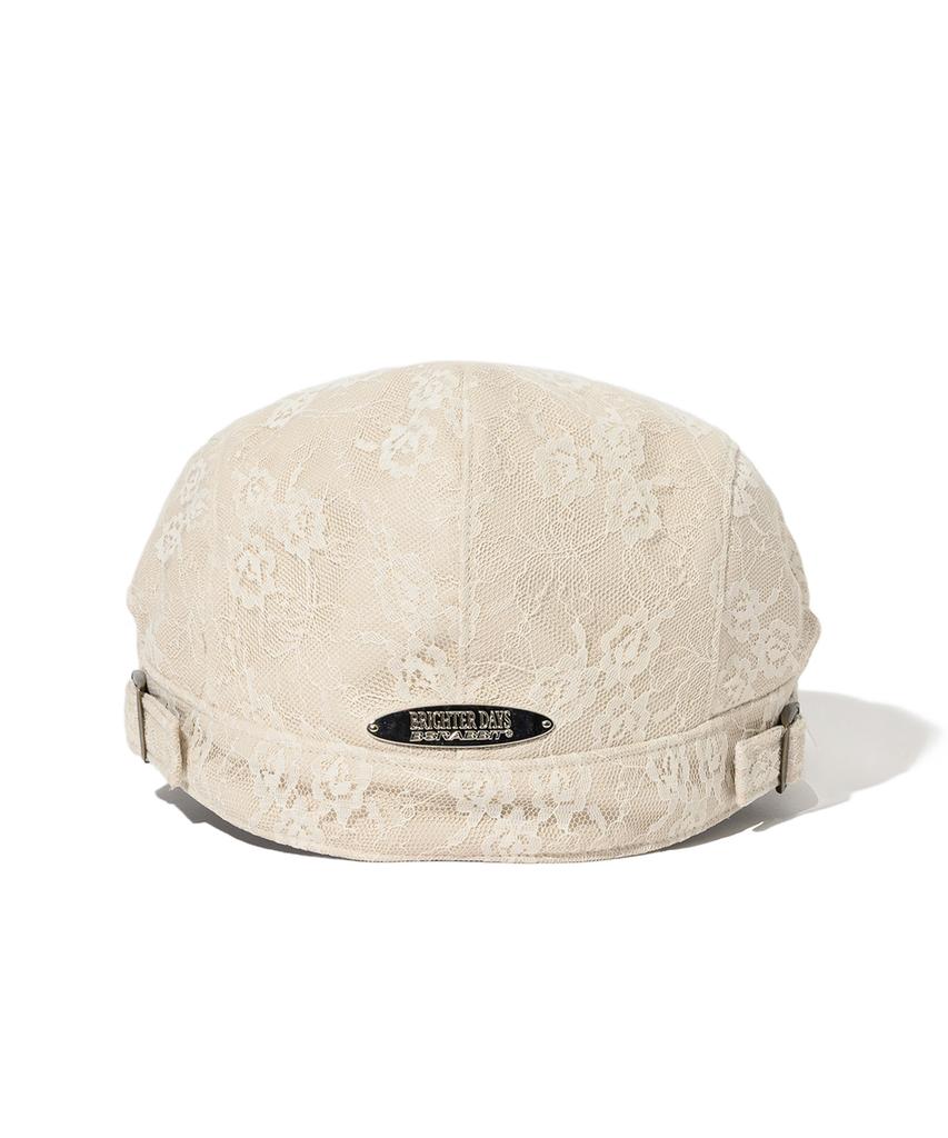 Bieseulaebis Jeweled Hunting Cap Lace Vegan Leather
