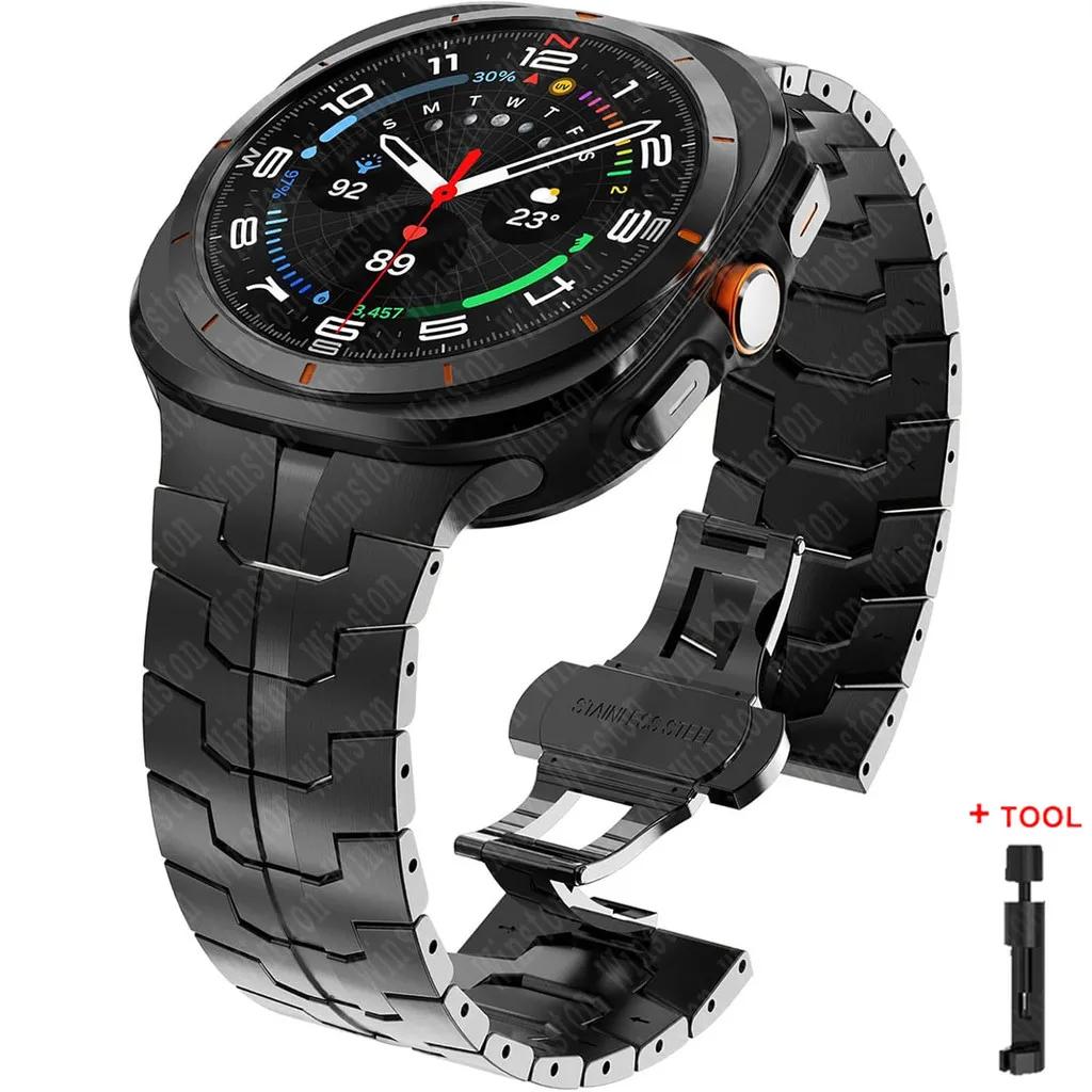 Bracelet for Samsung Galaxy Watch Ultra 2025 Correa Stainless Steel Metal Band for Samsung Ultra 7 Galaxy Ultra 47MM Wrist Strap